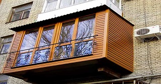 Внешняя отделка балкона Видное цена от 1035 руб. м/2.